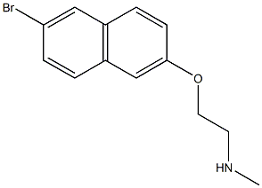 {2-[(6-bromonaphthalen-2-yl)oxy]ethyl}(methyl)amine Struktur