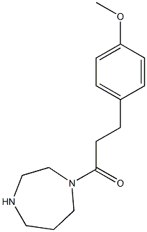 1-(1,4-diazepan-1-yl)-3-(4-methoxyphenyl)propan-1-one Struktur