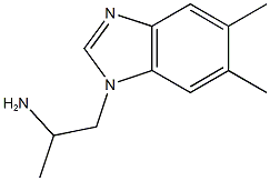 1-(5,6-dimethyl-1H-1,3-benzodiazol-1-yl)propan-2-amine Struktur