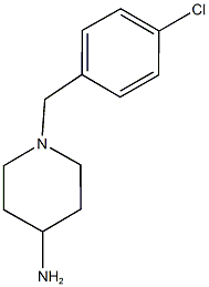 1-[(4-chlorophenyl)methyl]piperidin-4-amine Struktur