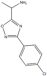 1-[3-(4-chlorophenyl)-1,2,4-oxadiazol-5-yl]ethan-1-amine Struktur