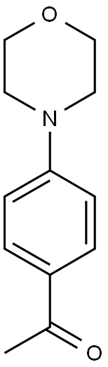 1-[4-(morpholin-4-yl)phenyl]ethan-1-one Struktur