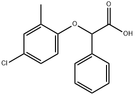 2-(4-chloro-2-methylphenoxy)-2-phenylacetic acid Struktur