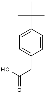 2-(4-tert-butylphenyl)acetic acid Struktur