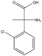 2-amino-2-(2-chlorophenyl)propanoic acid Struktur