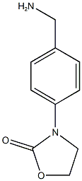 3-[4-(aminomethyl)phenyl]-1,3-oxazolidin-2-one Struktur