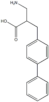 3-amino-2-[(4-phenylphenyl)methyl]propanoic acid Struktur