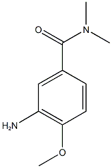 3-amino-4-methoxy-N,N-dimethylbenzamide Struktur