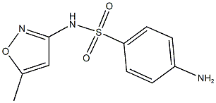 4-amino-N-(5-methyl-1,2-oxazol-3-yl)benzene-1-sulfonamide Struktur