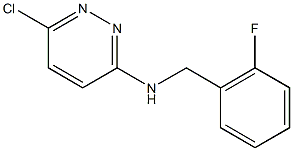 6-chloro-N-[(2-fluorophenyl)methyl]pyridazin-3-amine Struktur