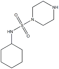 N-cyclohexylpiperazine-1-sulfonamide Struktur