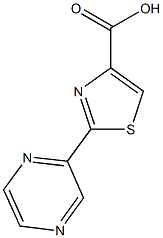 2-pyrazin-2-yl-1,3-thiazole-4-carboxylic acid Struktur