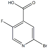 2-Bromo-5-fluoropyridine-4-carboxylic acid Struktur