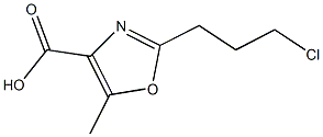 2-(3-CHLOROPROPYL)-5-METHYL-1,3-OXAZOLE-4-CARBOXYLIC ACID Struktur