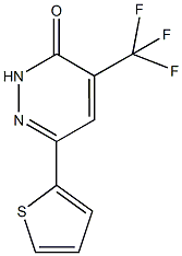 6-THIEN-2-YL-4-(TRIFLUOROMETHYL)PYRIDAZIN-3(2H)-ONE Struktur