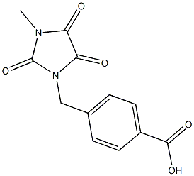 4-[(3-METHYL-2,4,5-TRIOXOIMIDAZOLIDIN-1-YL)METHYL]BENZOIC ACID Structure