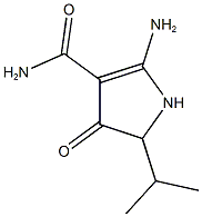 2-AMINO-5-ISOPROPYL-4-OXO-4,5-DIHYDRO-1H-PYRROLE-3-CARBOXAMIDE Struktur