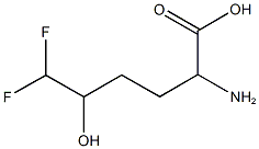 2-AMINO-6,6-DIFLUORO-5-HYDROXYHEXANOIC ACID Struktur