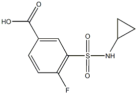 3-[(CYCLOPROPYLAMINO)SULFONYL]-4-FLUOROBENZOIC ACID Struktur