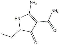 2-AMINO-5-ETHYL-4-OXO-4,5-DIHYDRO-1H-PYRROLE-3-CARBOXAMIDE Struktur