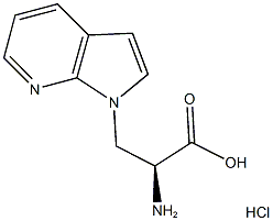 (2S)-2-AMINO-3-(1H-PYRROLO[2,3-B]PYRIDIN-1-YL)PROPANOIC ACID HYDROCHLORIDE Struktur