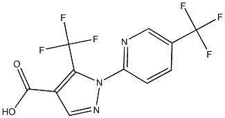 5-(TRIFLUOROMETHYL)-1-[5-(TRIFLUOROMETHYL)PYRIDIN-2-YL]-1H-PYRAZOLE-4-CARBOXYLIC ACID Struktur