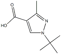 1-TERT-BUTYL-3-METHYL-1H-PYRAZOLE-4-CARBOXYLIC ACID Struktur