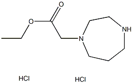 ethyl 1,4-diazepan-1-ylacetate dihydrochloride Struktur