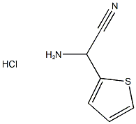 amino(thien-2-yl)acetonitrile hydrochloride Struktur