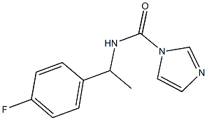 N-[1-(4-fluorophenyl)ethyl]-1H-imidazole-1-carboxamide Struktur