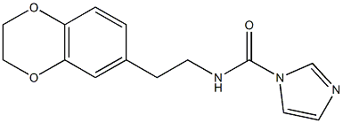 N-[2-(2,3-dihydro-1,4-benzodioxin-6-yl)ethyl]-1H-imidazole-1-carboxamide Struktur