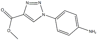 methyl 1-(4-aminophenyl)-1H-1,2,3-triazole-4-carboxylate Struktur