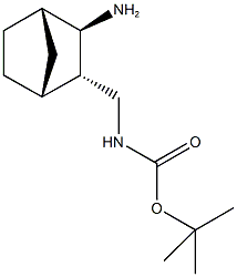 tert-butyl [(1R,2S,3R,4S)-3-aminobicyclo[2.2.1]hept-2-yl]methylcarbamate Struktur