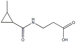 3-{[(2-methylcyclopropyl)carbonyl]amino}propanoic acid Struktur