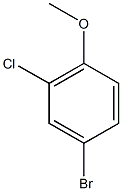 4-bromo-2-chloro-1-methoxybenzene Struktur