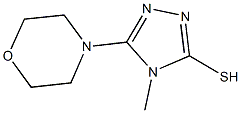 4-methyl-5-morpholin-4-yl-4H-1,2,4-triazole-3-thiol Struktur