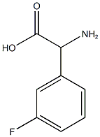 2-amino-2-(3-fluorophenyl)acetic acid Struktur