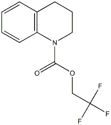 2,2,2-trifluoroethyl 3,4-dihydroquinoline-1(2H)-carboxylate Struktur