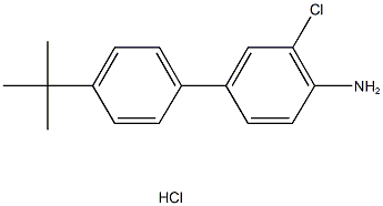 4'-tert-butyl-3-chloro-1,1'-biphenyl-4-amine hydrochloride Struktur