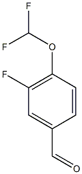 4-(difluoromethoxy)-3-fluorobenzaldehyde Struktur