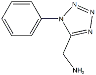 (1-phenyl-1H-1,2,3,4-tetrazol-5-yl)methanamine Struktur