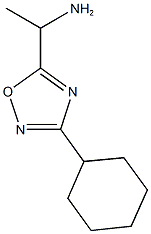 1-(3-cyclohexyl-1,2,4-oxadiazol-5-yl)ethan-1-amine Struktur