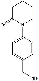 1-[4-(aminomethyl)phenyl]piperidin-2-one Struktur