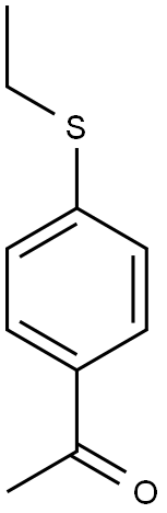 1-[4-(ethylsulfanyl)phenyl]ethan-1-one Struktur