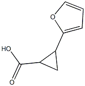 2-(furan-2-yl)cyclopropane-1-carboxylic acid Struktur