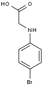 2-[(4-bromophenyl)amino]acetic acid Struktur