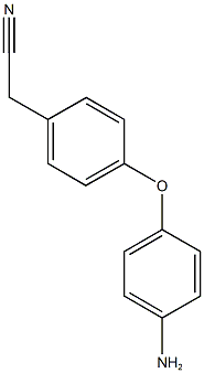 2-[4-(4-aminophenoxy)phenyl]acetonitrile Struktur