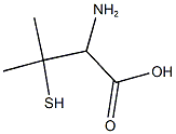 2-amino-3-methyl-3-sulfanylbutanoic acid Struktur