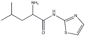 2-amino-4-methyl-N-1,3-thiazol-2-ylpentanamide Struktur