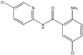 2-amino-5-chloro-N-(5-chloropyridin-2-yl)benzamide Struktur